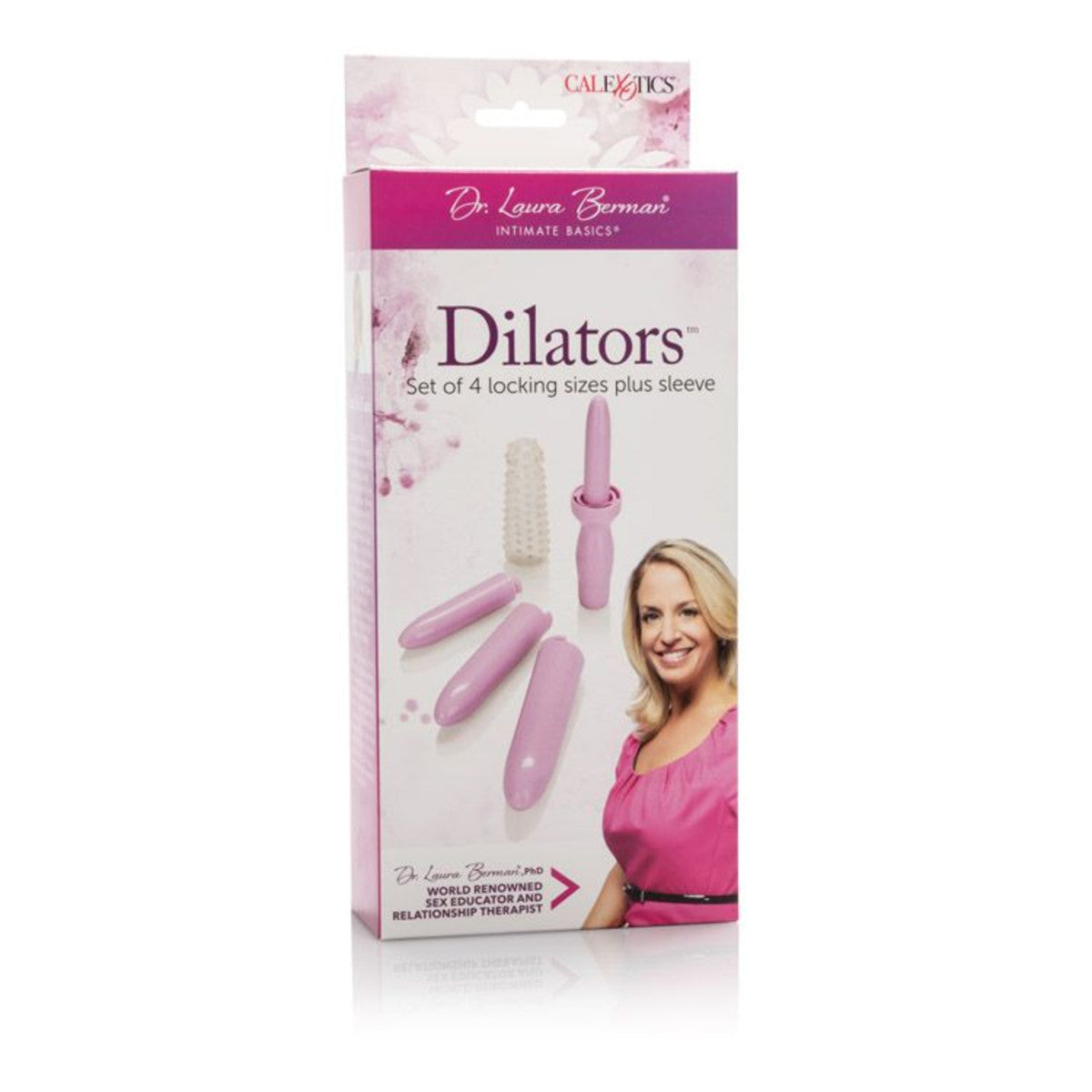 Calexotics Dr. Laura Berman Vibrating Dilator Set (4 Sizes + Sleeve)