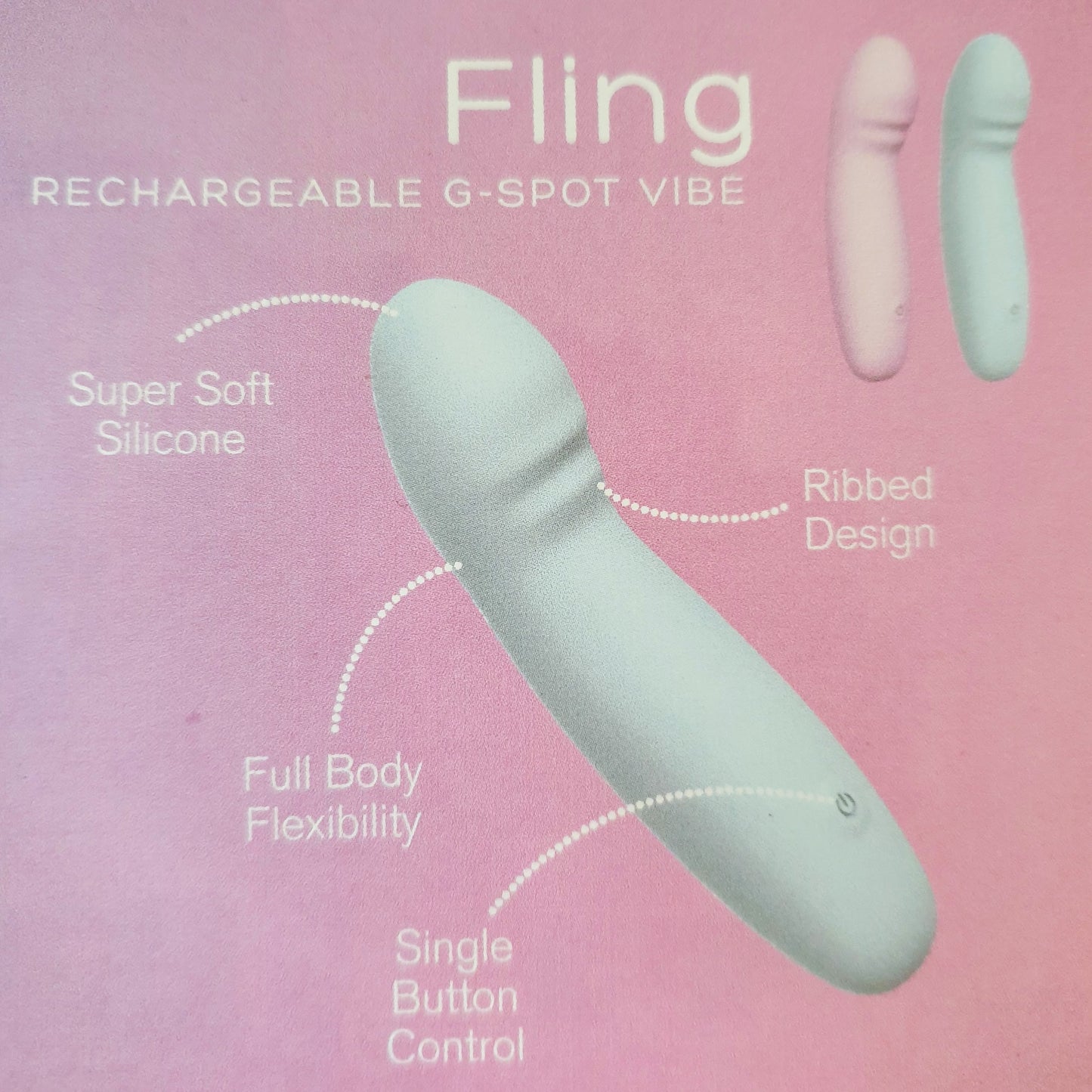 Playful Soft Fling G-Spot Vibrator - Purple