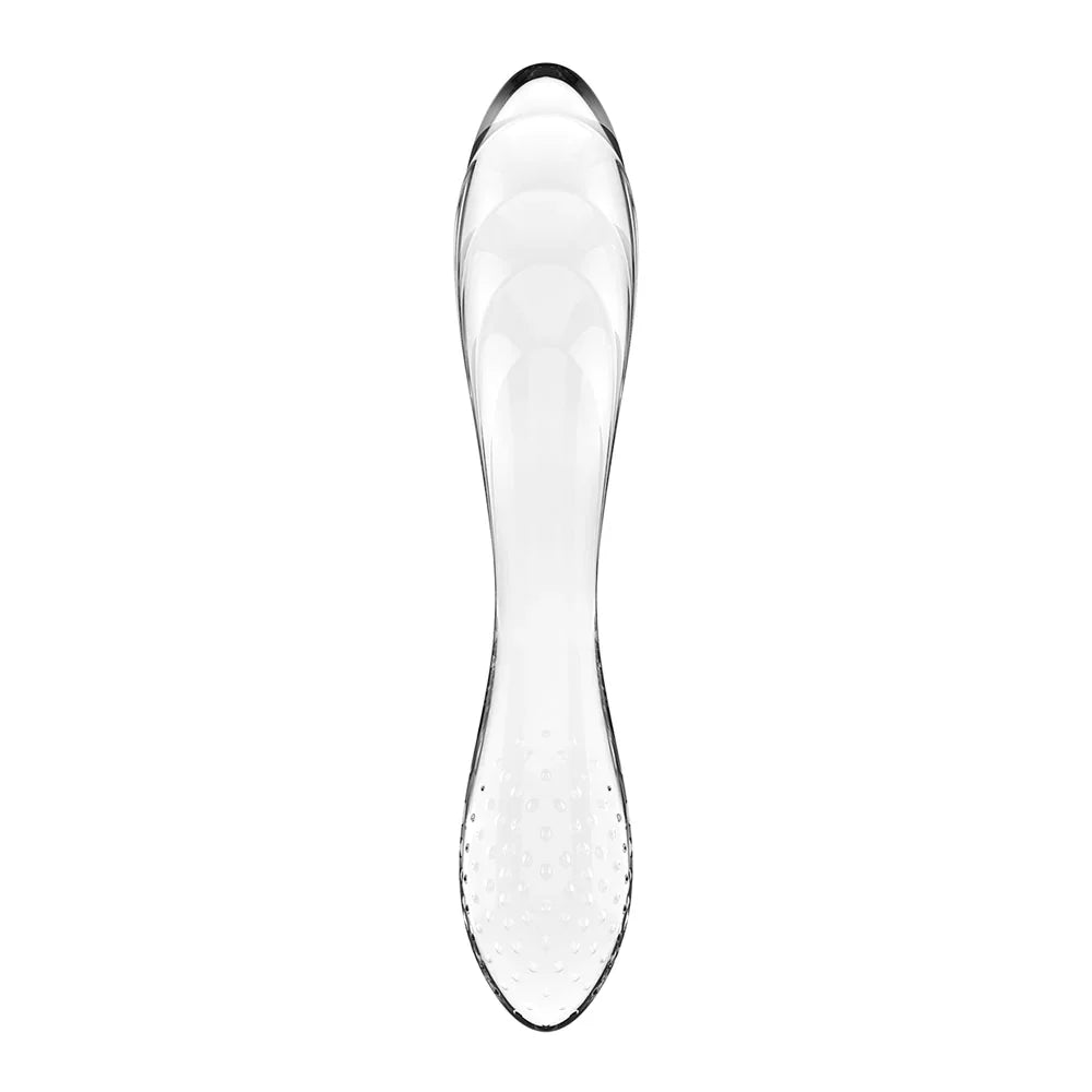 Satisfyer Dazzling Crystal 1 Glass Dildo - Transparent