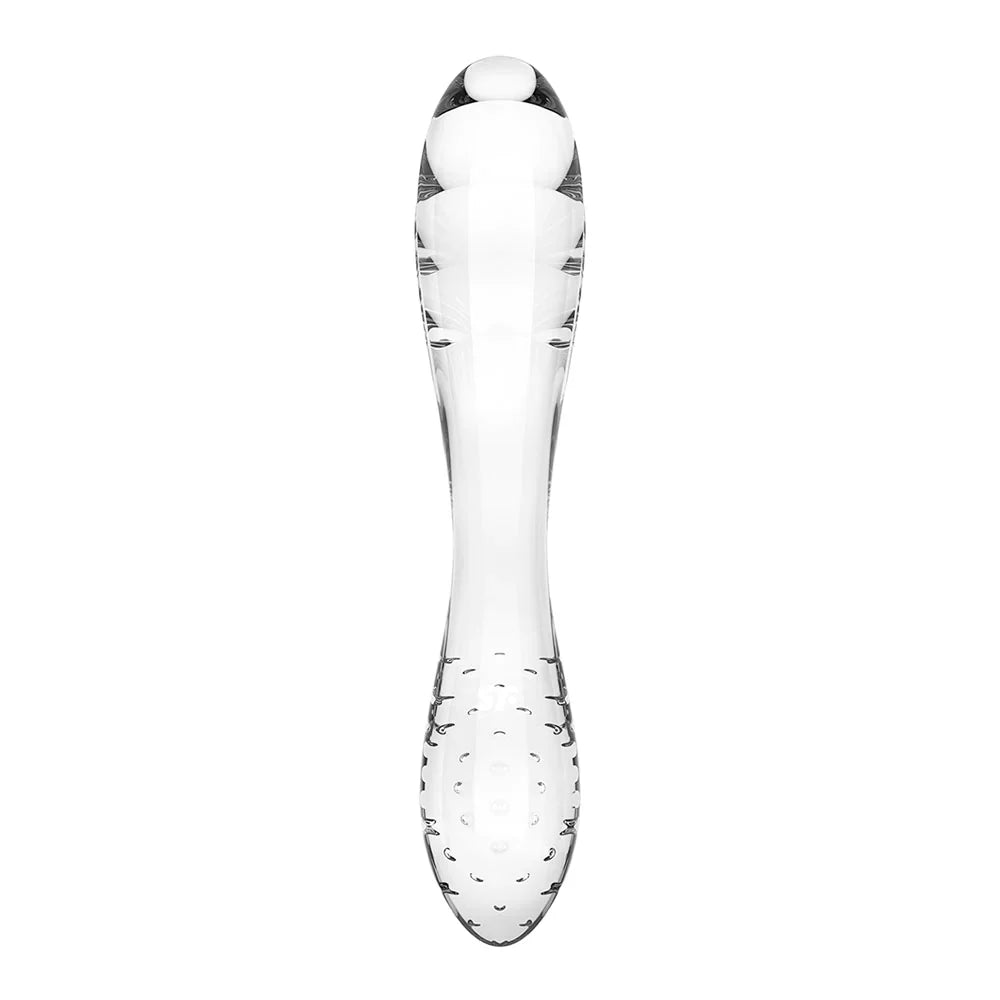 Satisfyer Dazzling Crystal 1 Glass Dildo - Transparent