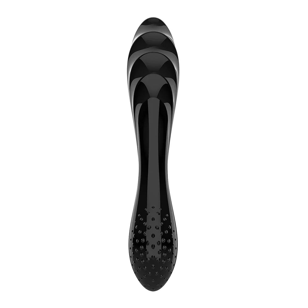 Satisfyer Dazzling Crystal 1 Glass Dildo - Black