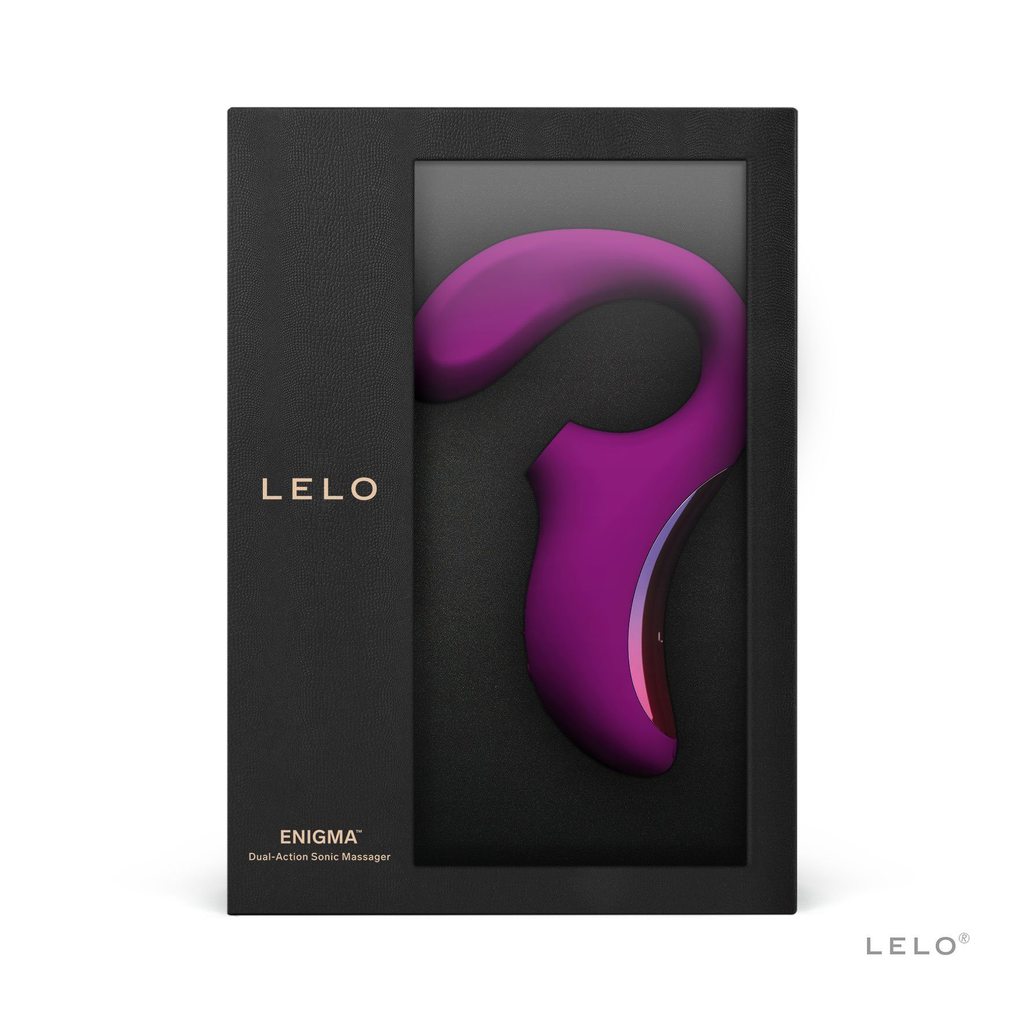 Lelo Enigma Dual Stimulation Sonic Massager - Deep Rose