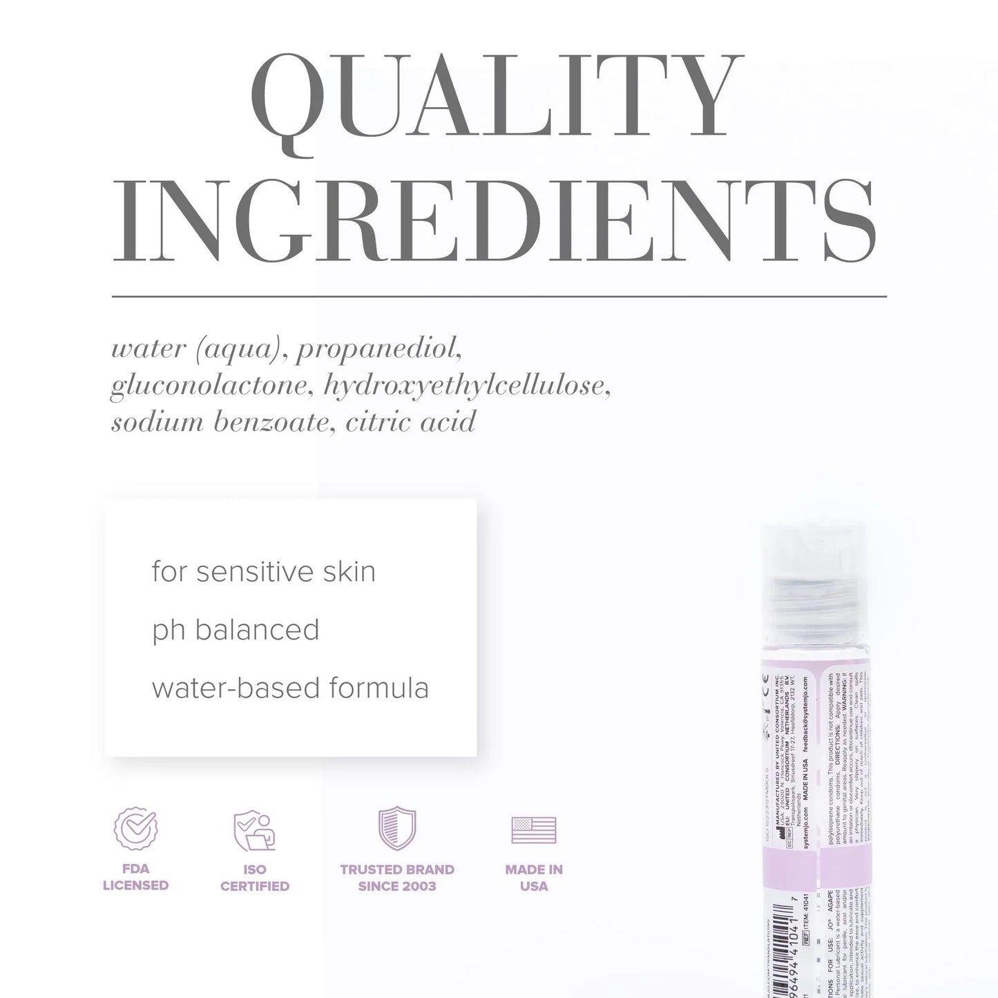 Jo Water-Based Lubricant - Agape (60ml)