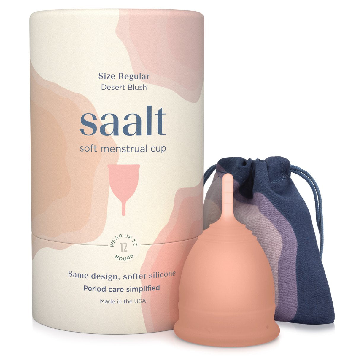 Saalt Menstrual Cup Soft - Regular Desert Blush