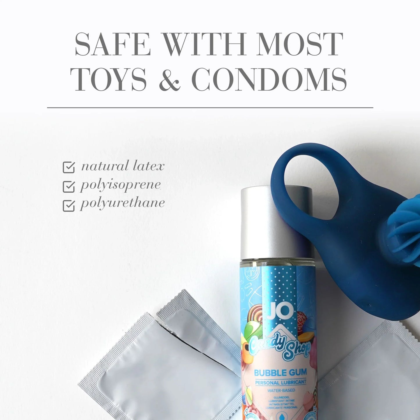 Jo Candy Shop Water-Based Lubricant - Bubble Gum (60ml)