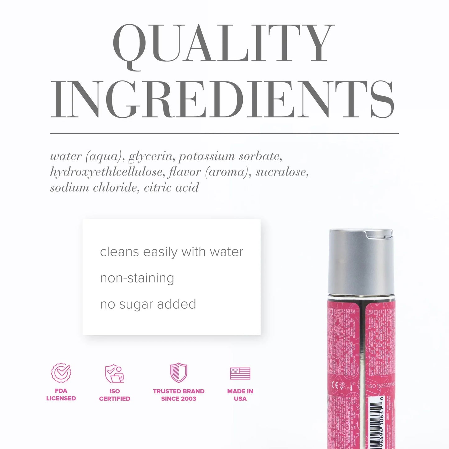 Jo Candy Shop Water-Based Lubricant - Cotton Candy (60ml)