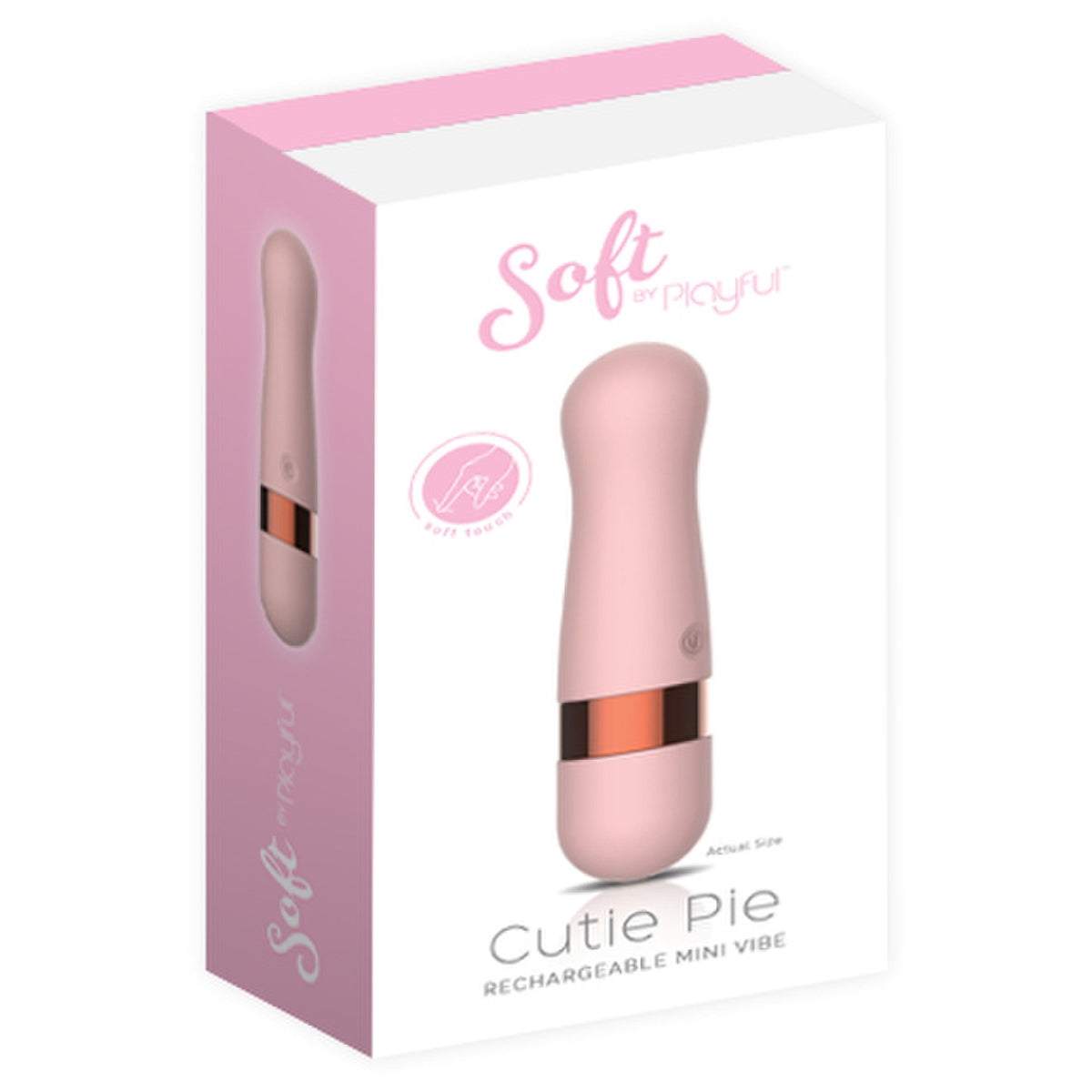 Playful Soft Cutie Pie Mini Vibrator - Pink
