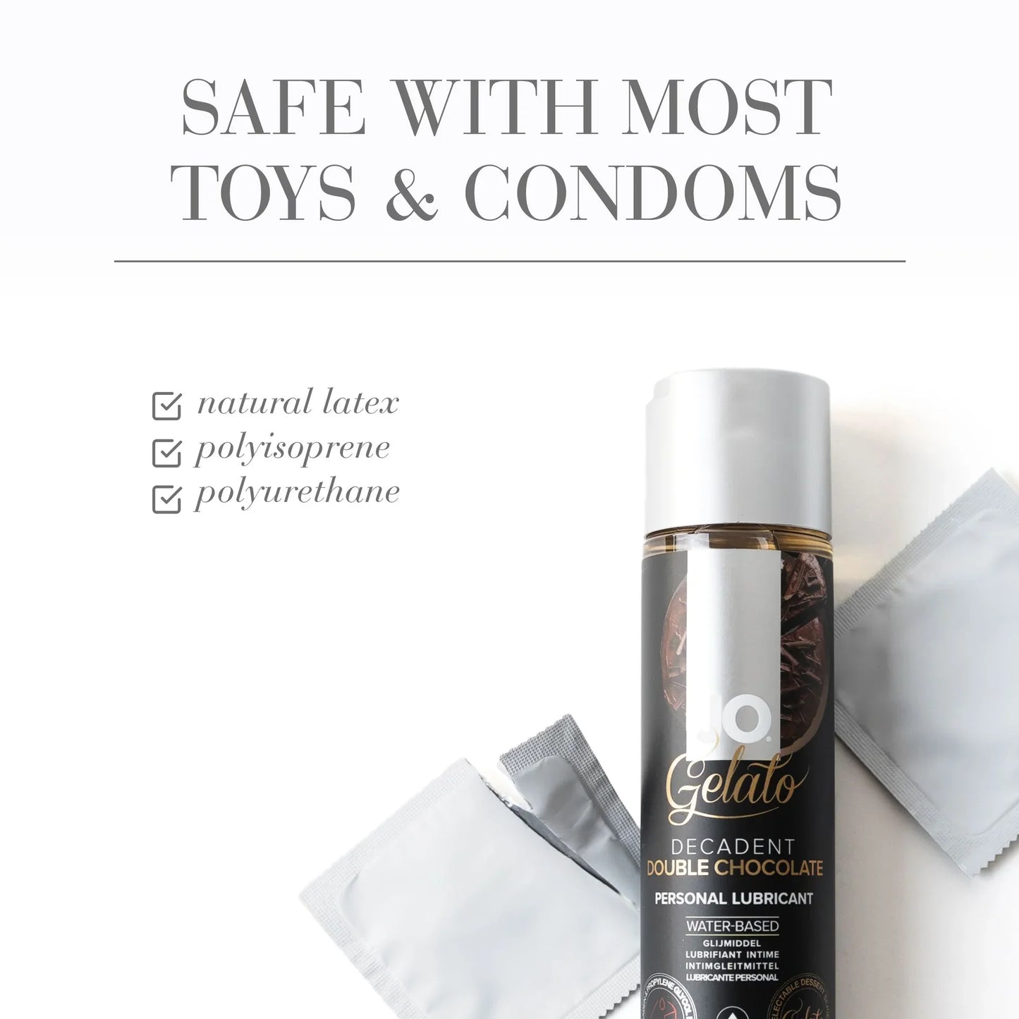 Jo Gelato Water-Based Lubricant - Decadent Double Chocolate (120ml)