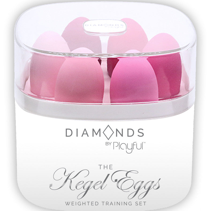 Playful Diamonds Weighted Kegel Eggs Training Set (6 Pack)