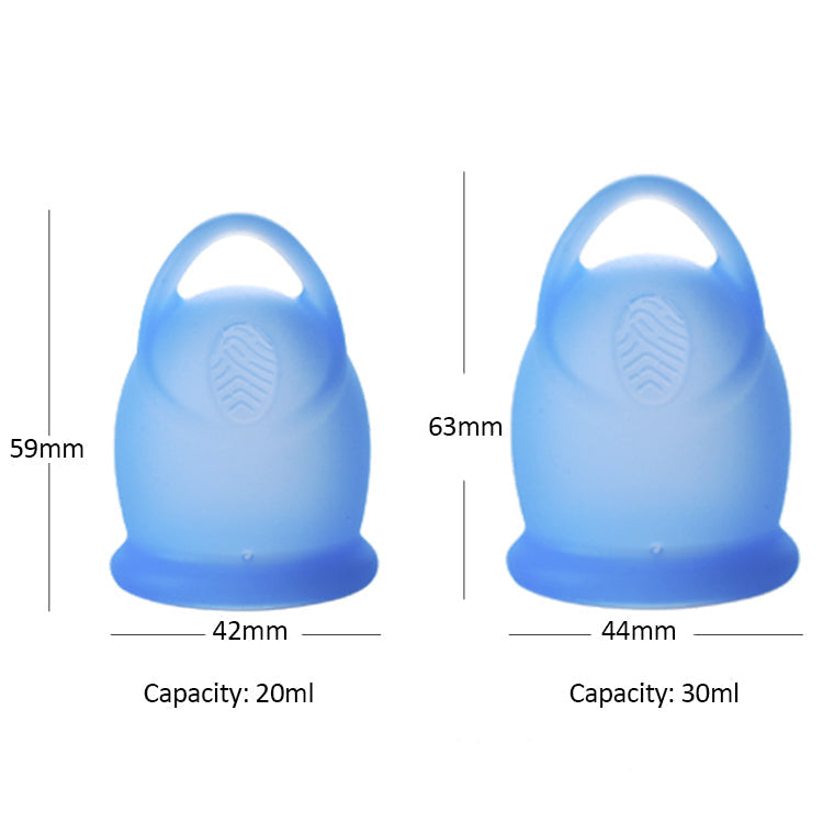 Folio Reusable Menstrual Cup with Loop Stem - Clear