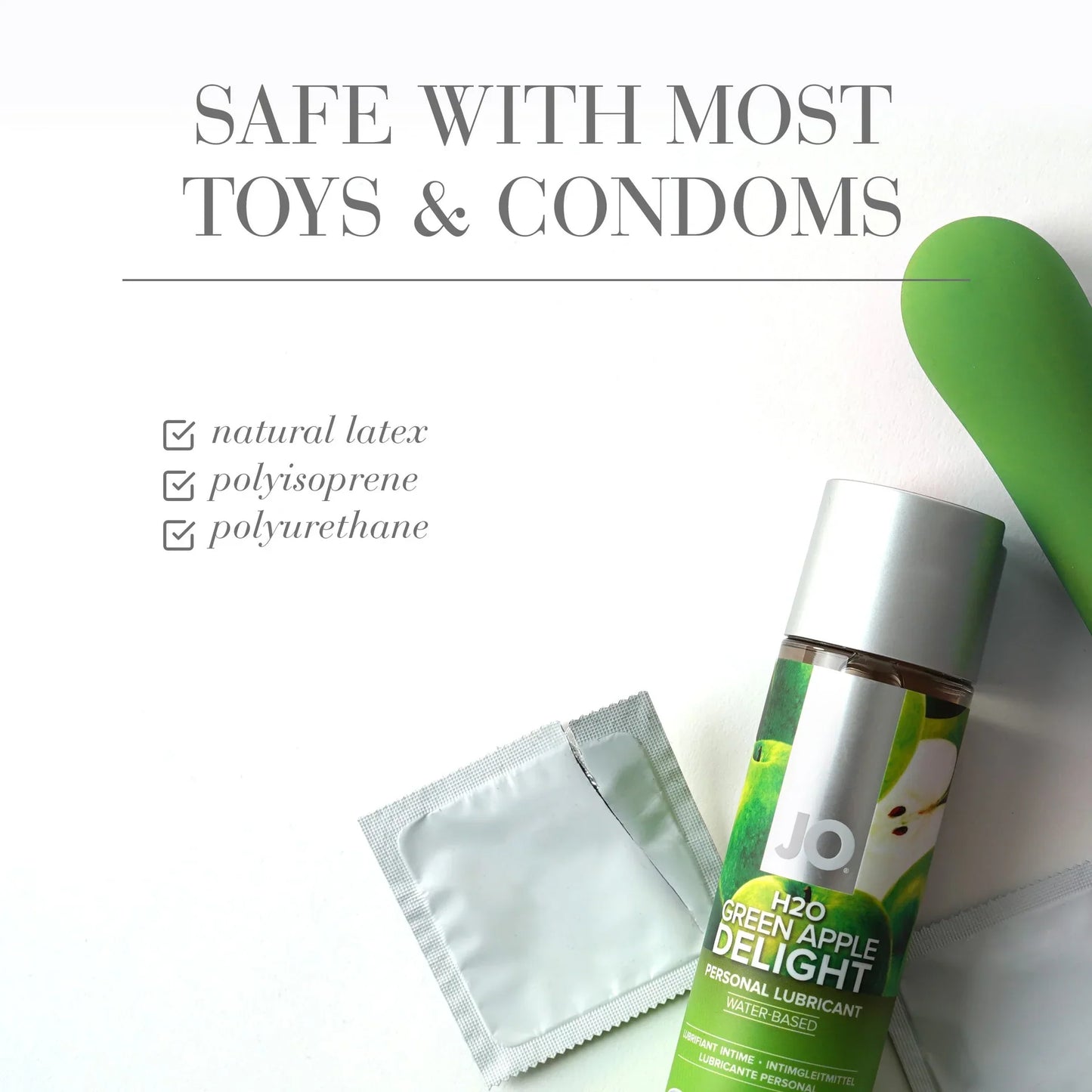 Jo H2O Water-Based Lubricant - Green Apple Delight (120ml)