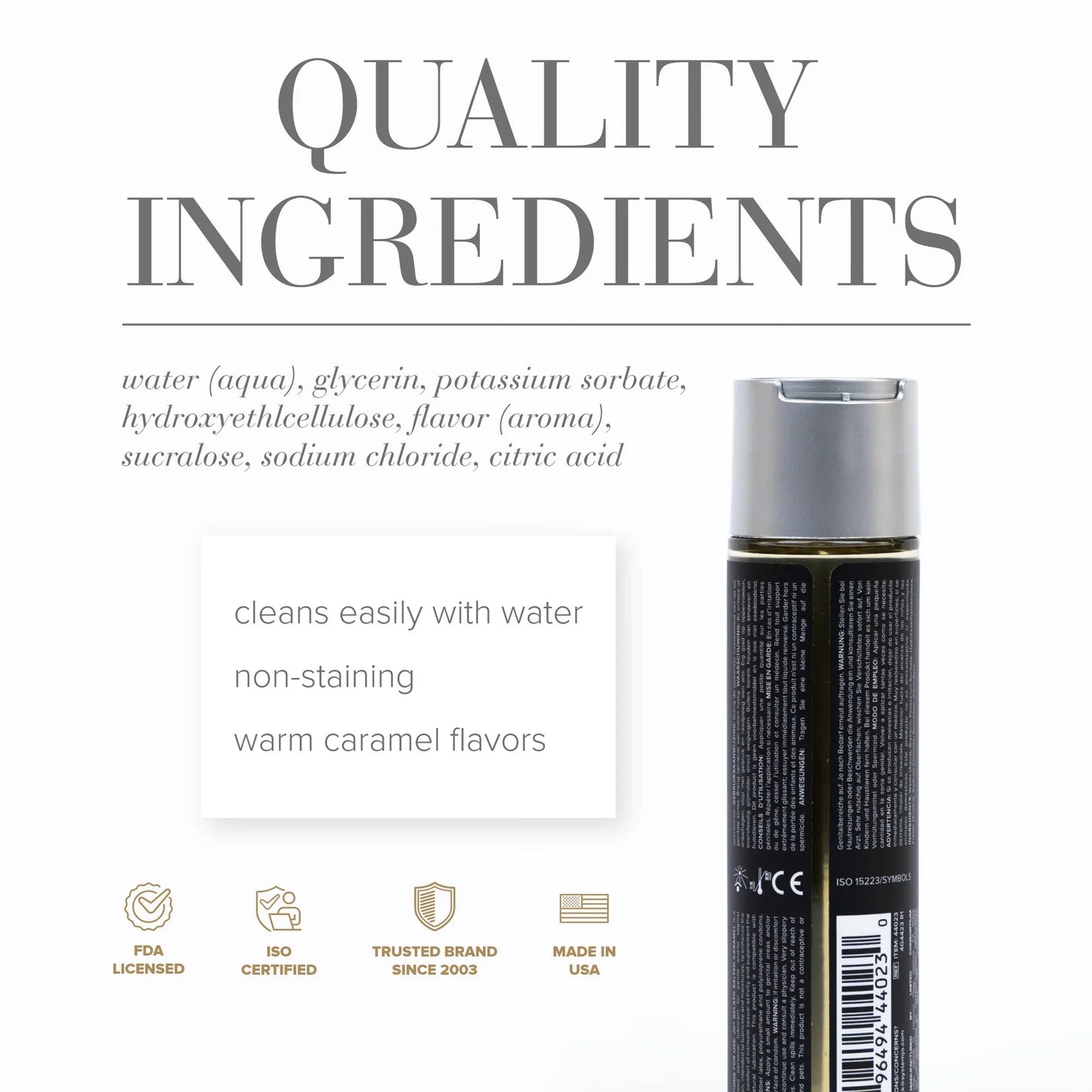 Jo Gelato Water-Based Lubricant - Salted Caramel (120ml)