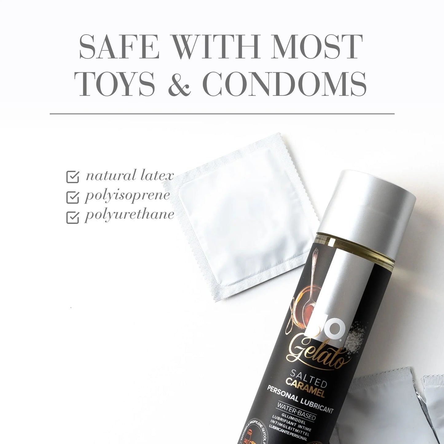 Jo Gelato Water-Based Lubricant - Salted Caramel (120ml)