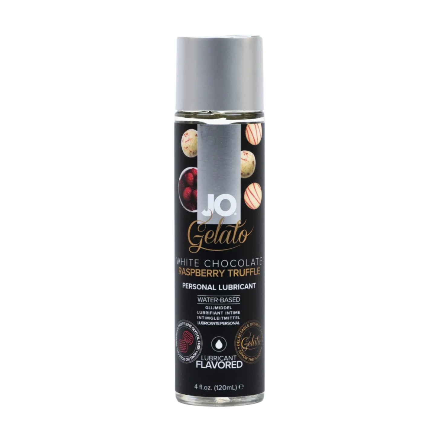 Jo Gelato Water-Based Lubricant - White Chocolate Raspberry Truffle (120ml)