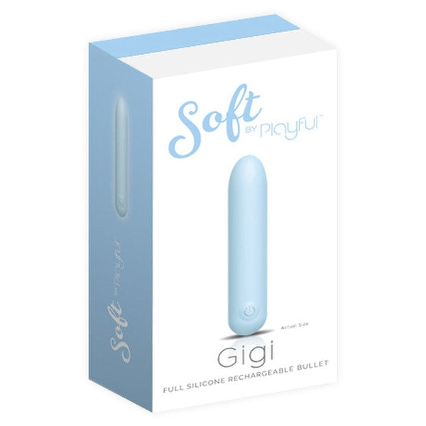 Playful Soft Gigi Bullet Vibrator - Blue