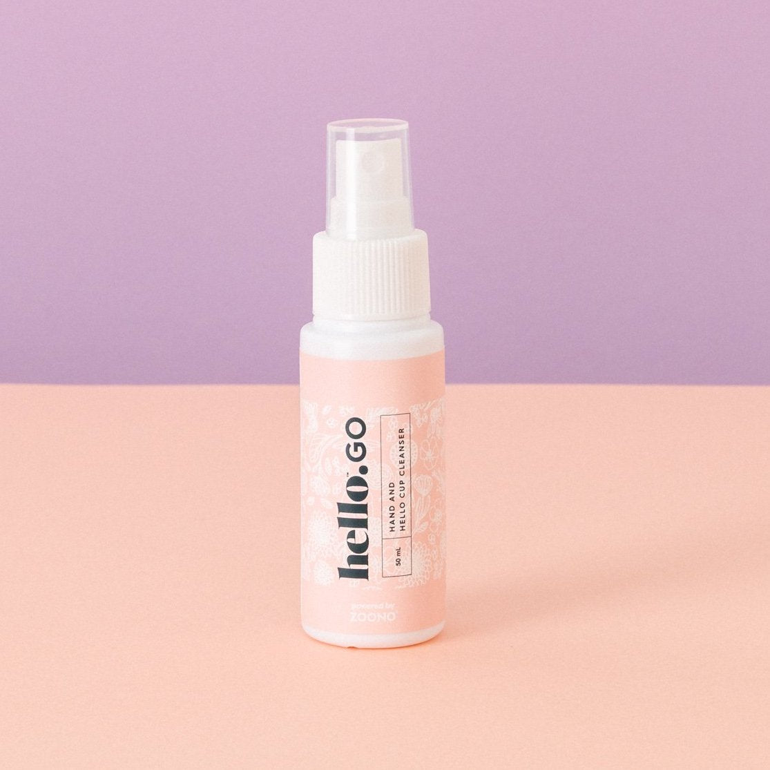Hello Go Hand and Menstrual Cup Cleaner
