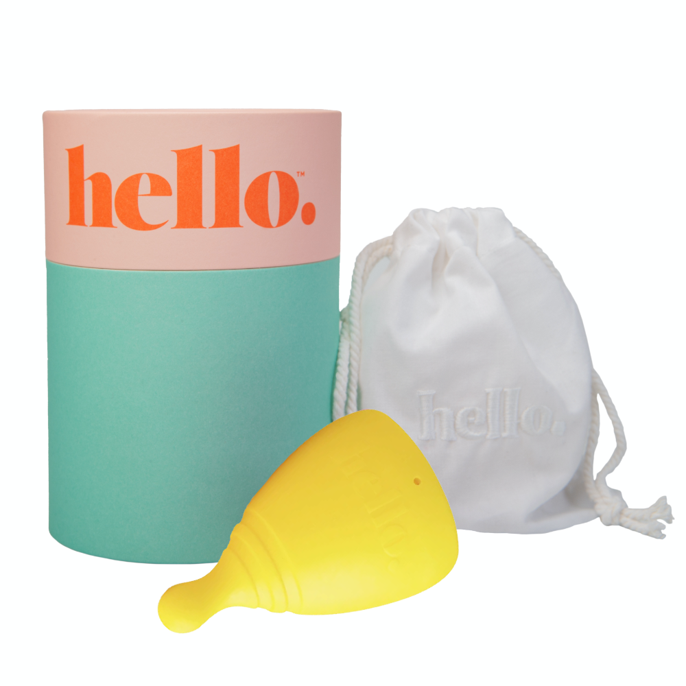 Hello Menstrual Cup - Medium Cervix Large Yellow