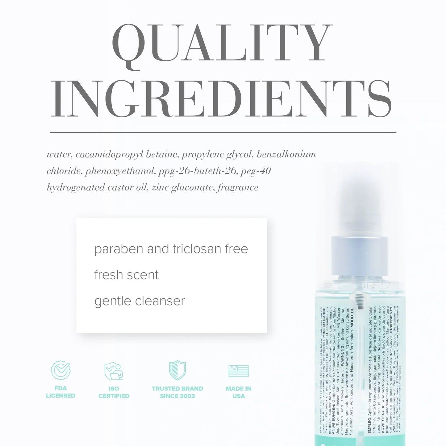Jo Fresh Scent Misting Toy Cleaner (60ml)