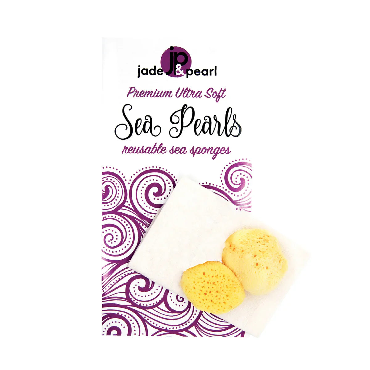 Jade & Pearl Reusable Sea Pearl Premium Ultra Soft Menstrual Sponge - Small (2 Pack)