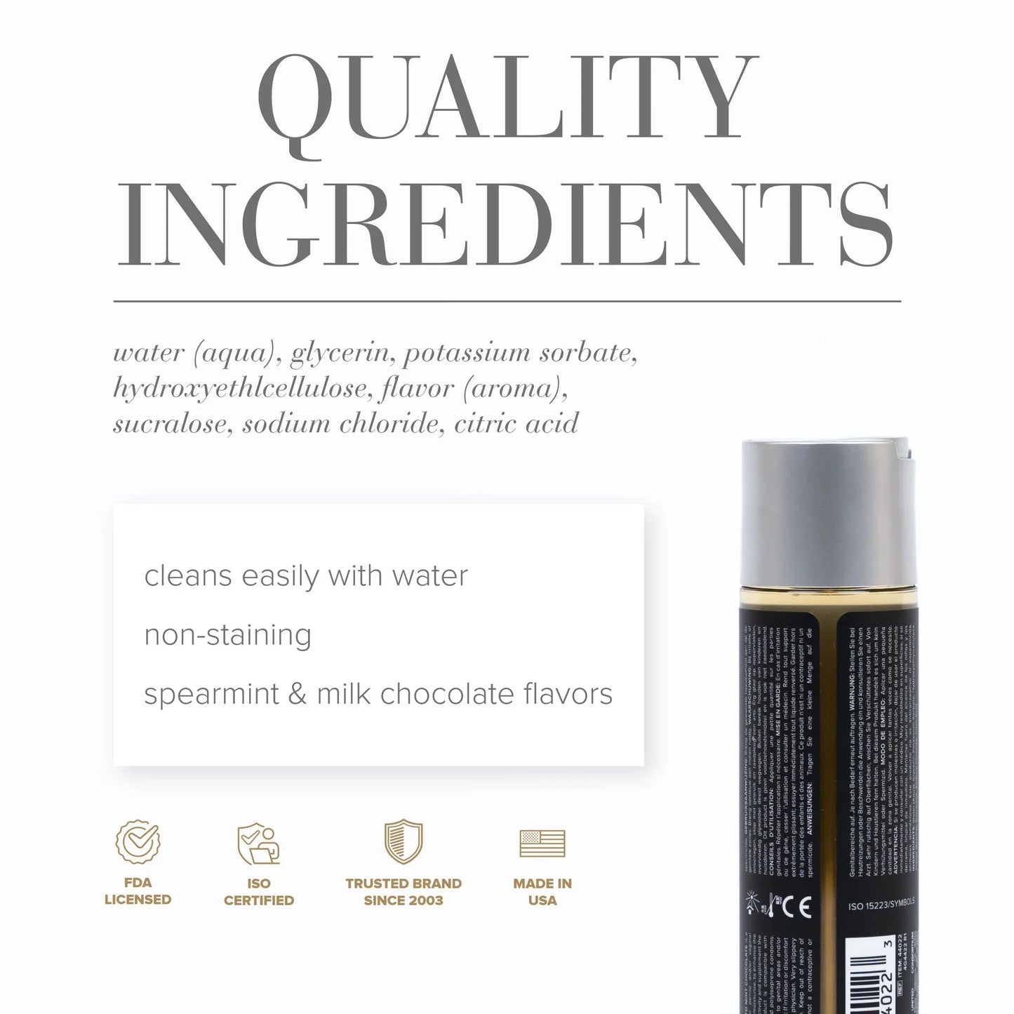 Jo Gelato Water-Based Lubricant - Mint Chocolate (120ml)