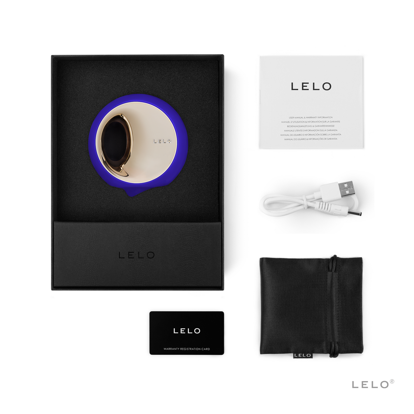 Lelo Ora 3 Oral Stimulation - Midnight Blue