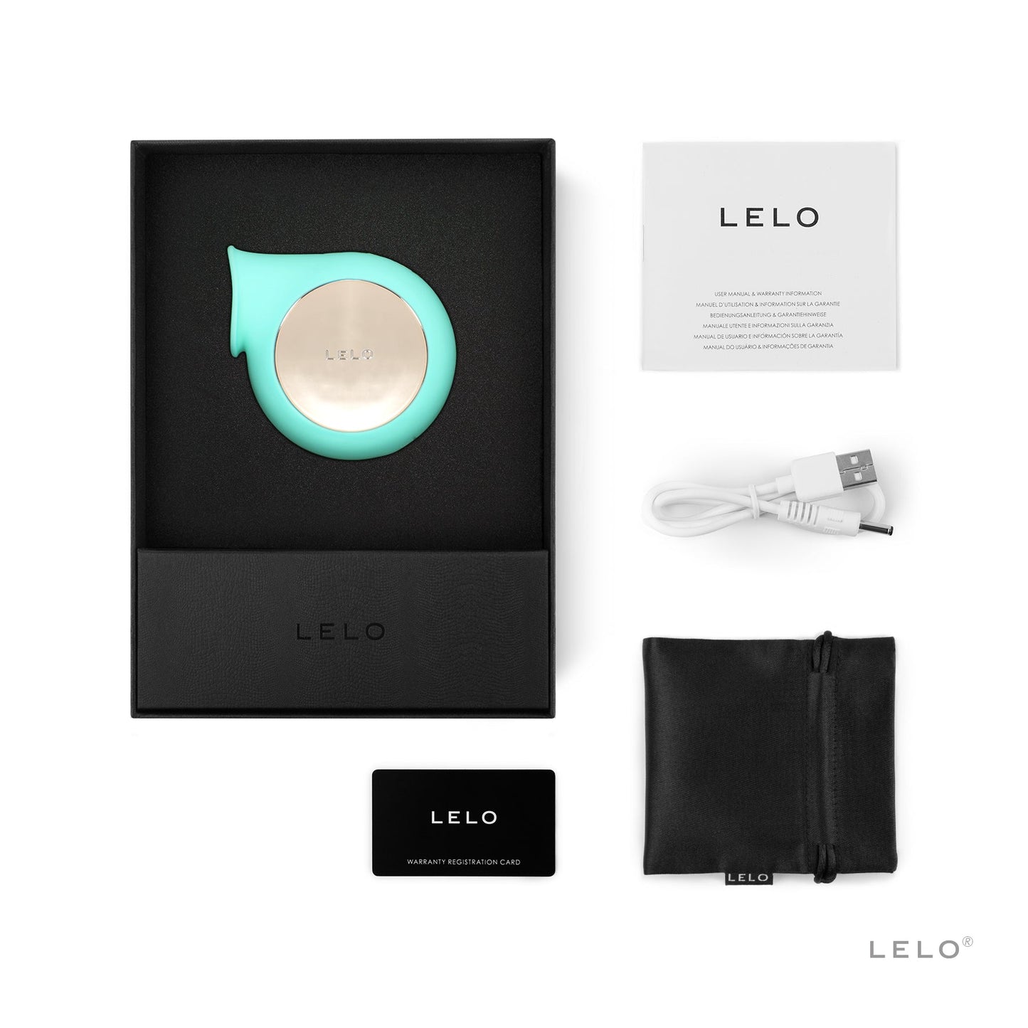 Lelo Sila Sonic Massager - Aqua