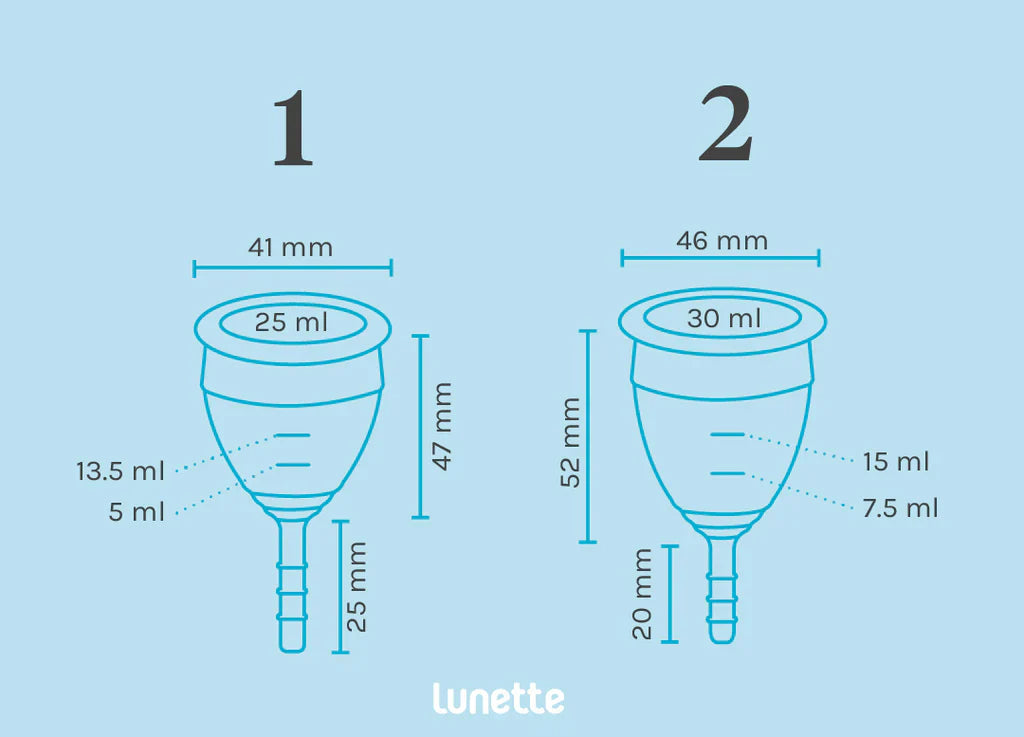 Lunette Menstrual Cup - Blue