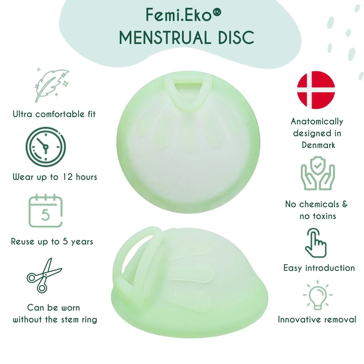 Femi Eko Reusable Menstrual Disc - Fuschia