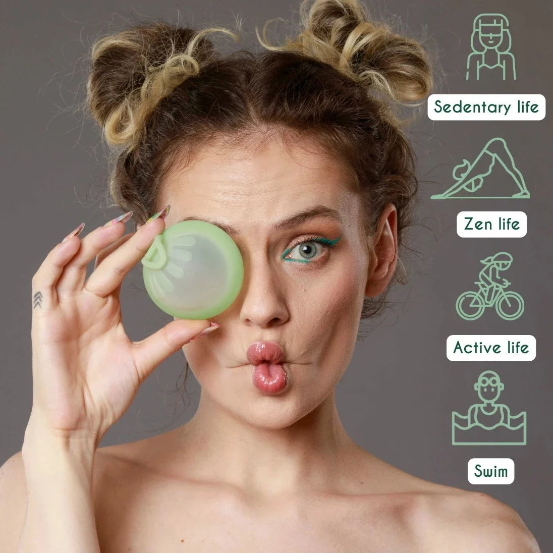 Femi Eko Reusable Menstrual Disc - Green