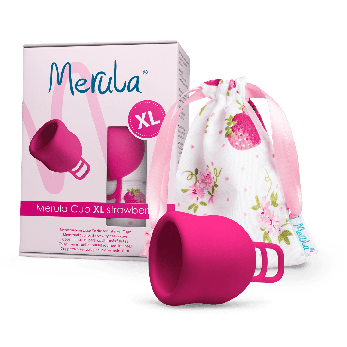 Merula Menstrual Cup XL - Strawberry (Pink)