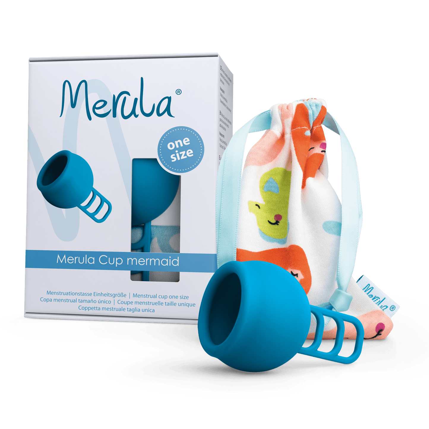 Merula Menstrual Cup One Size - Mermaid (Blue)