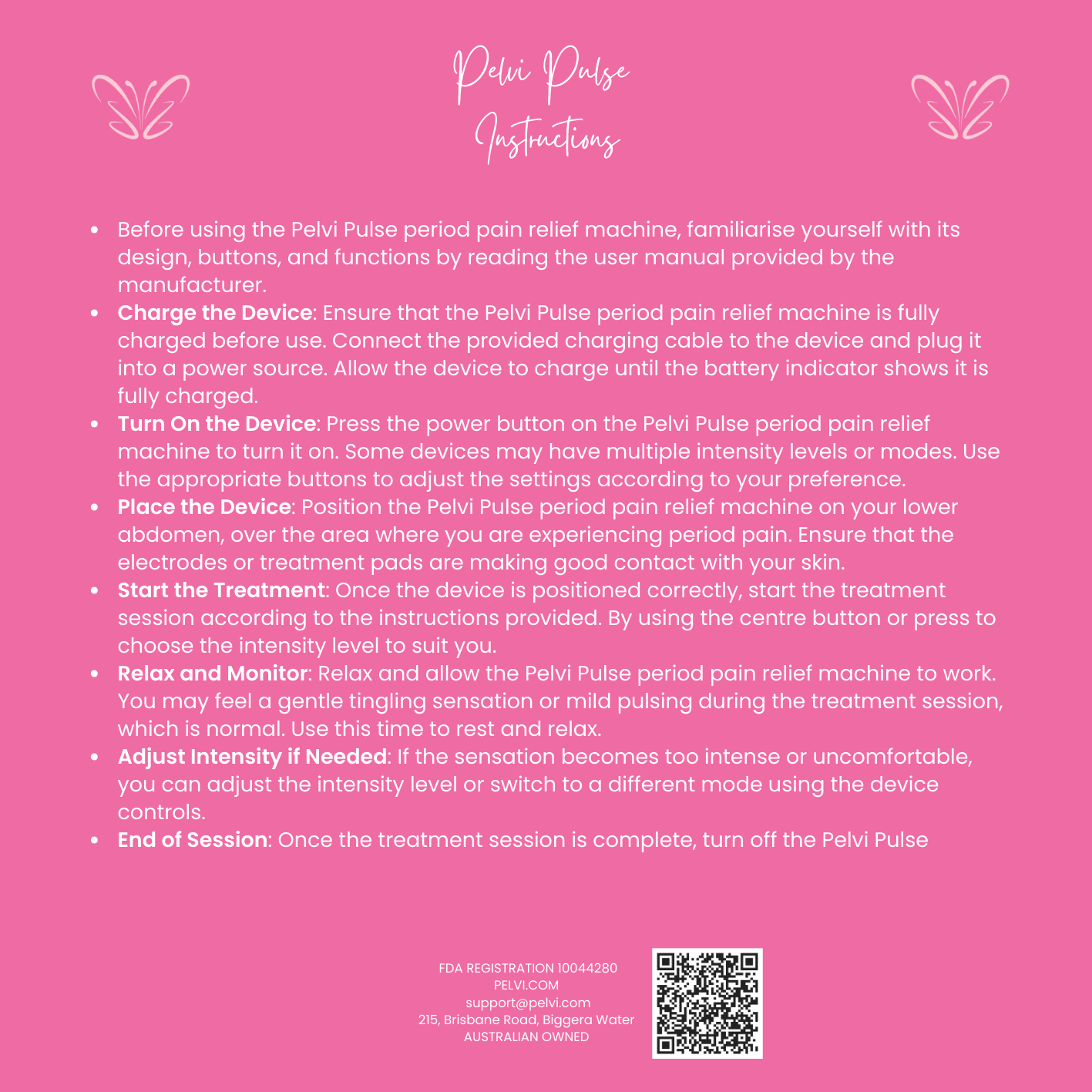 Pelvi Pulse Period TENS Pain Relief Device