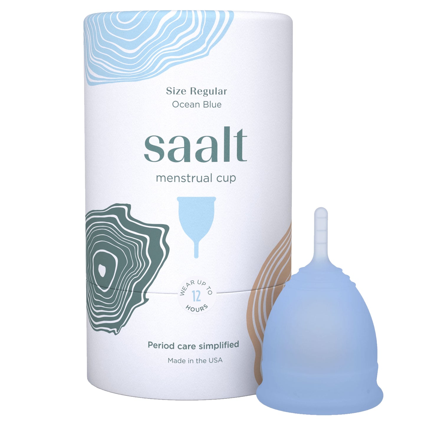 Saalt Menstrual Cup - Regular Ocean Blue