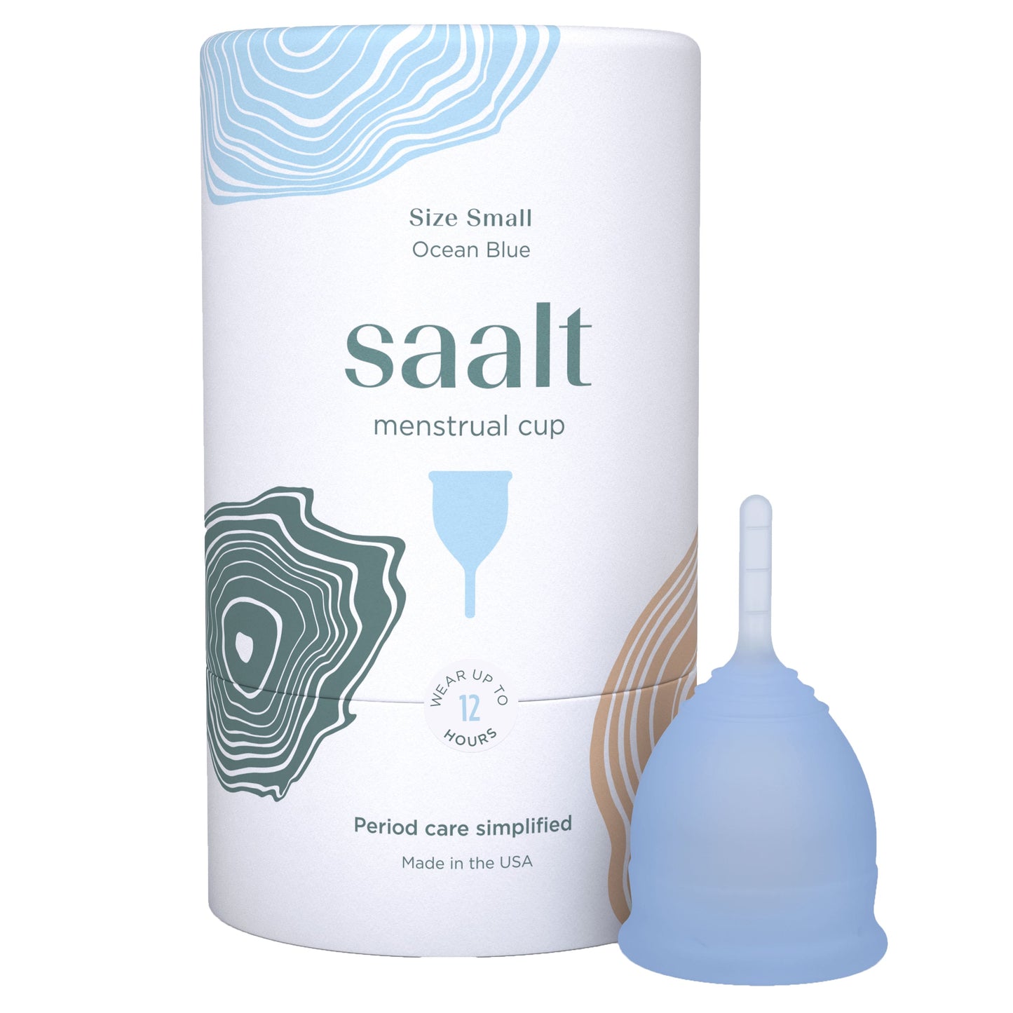 Saalt Menstrual Cup - Small Ocean Blue