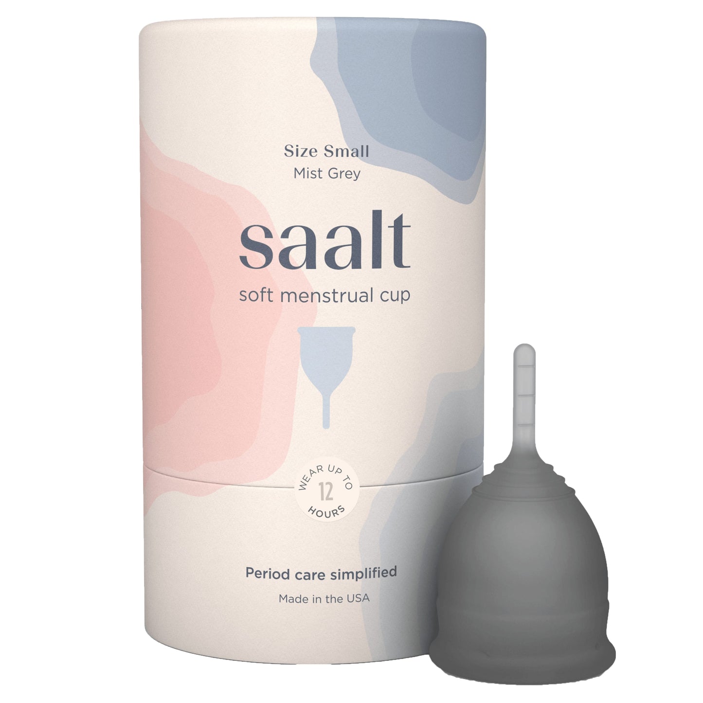 Saalt Menstrual Cup Soft - Small Mist Grey