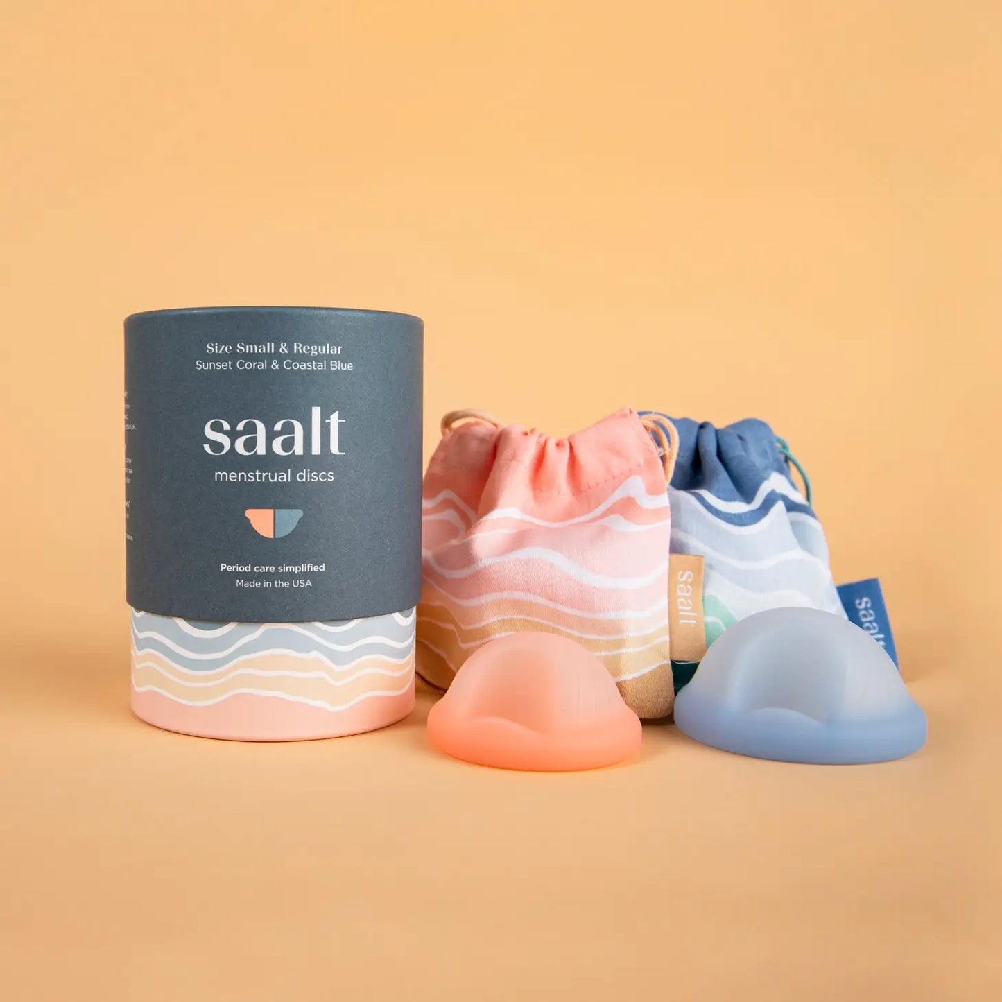 Saalt Reusable Menstrual Disc Duo - Small and Regular
