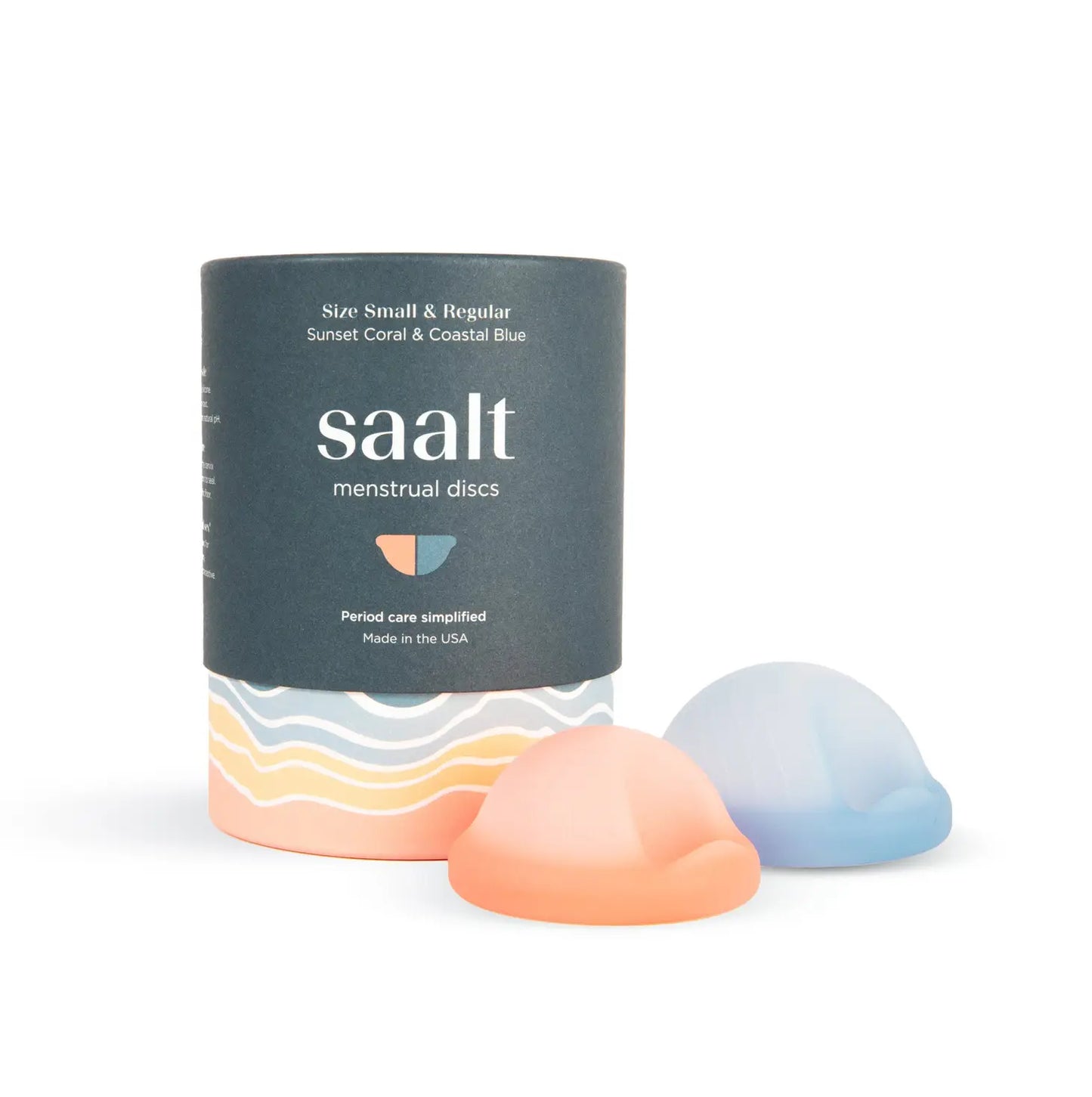 Saalt Reusable Menstrual Disc Duo - Small and Regular