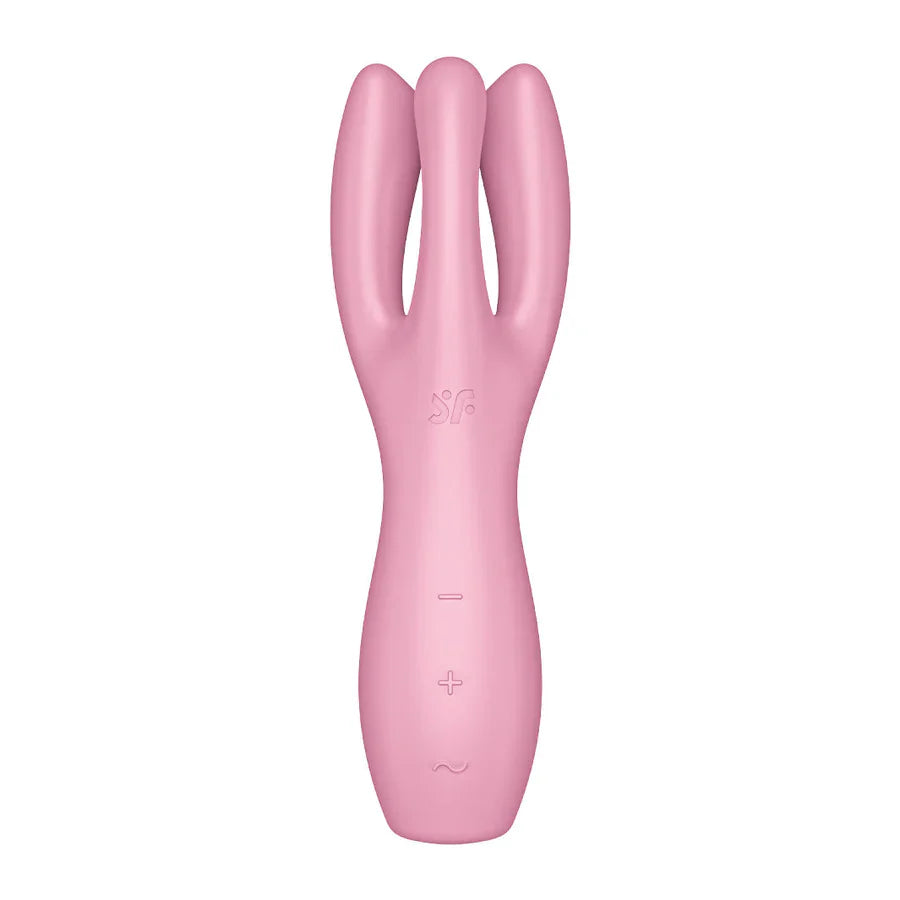 Satisfyer Threesome 3 Clitoral and Labia Stimulator - Pink