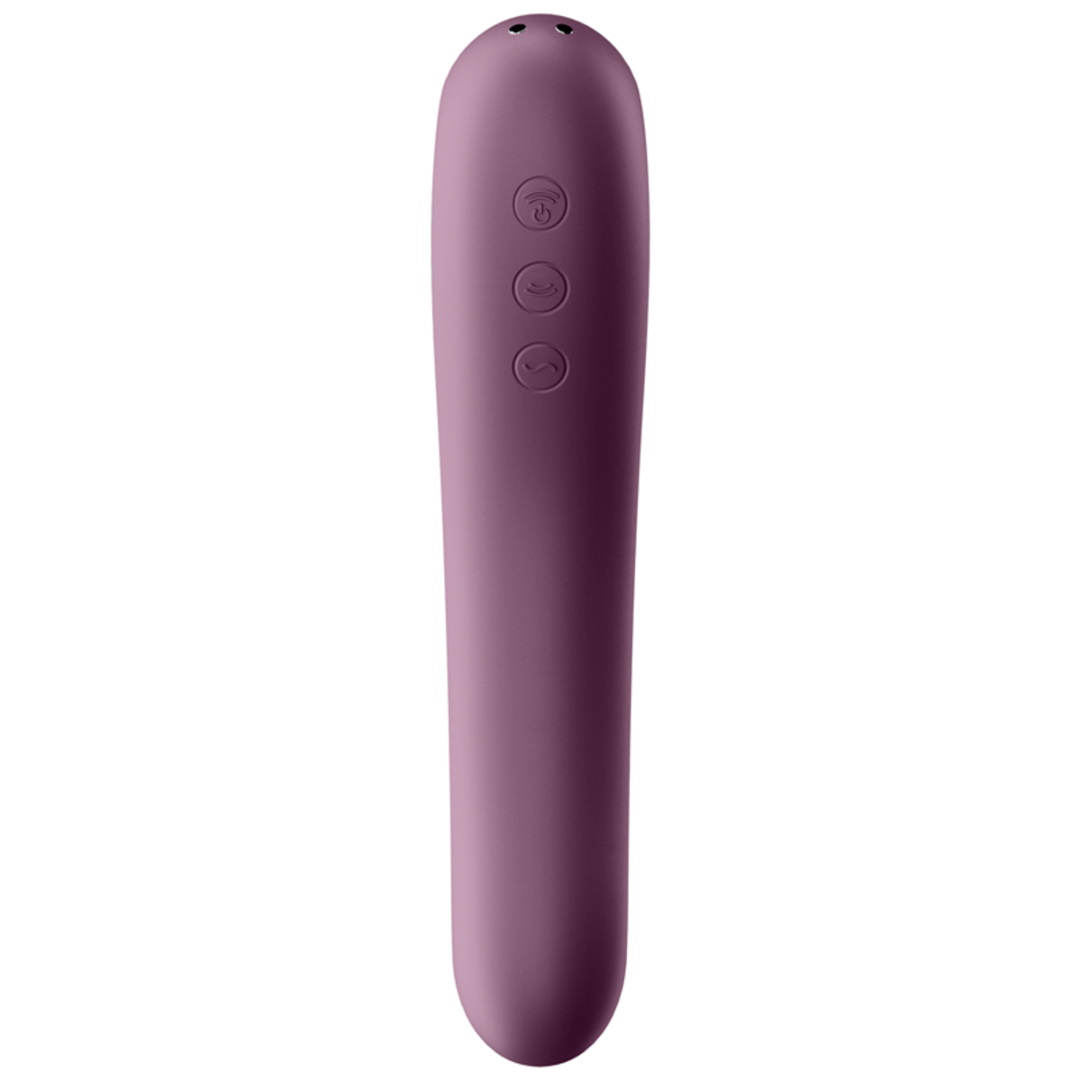Satisfyer Dual Kiss Air Pulse & G-Spot Massager - Wine Red