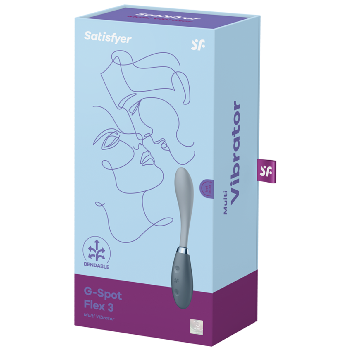 Satisfyer Flex 3 Bendable G-Spot & Rabbit Massager - Grey