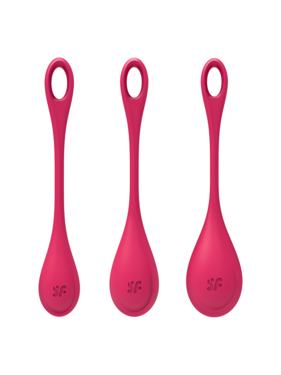 Satisfyer Kegel Training Set Yoni Power 1 - Red (3 Pack)