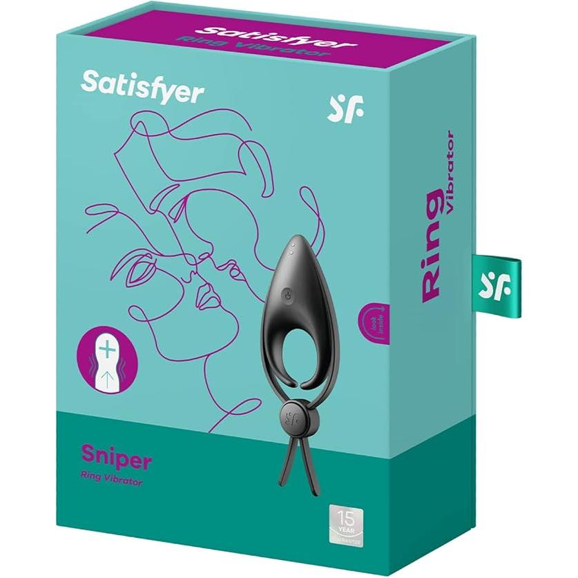 Satisfyer Sniper Ring Vibrator - Black