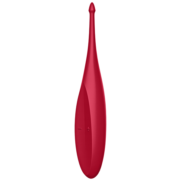 Satisfyer Twirling Fun Spot Finger Massager - Poppy Red