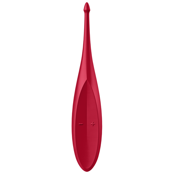 Satisfyer Twirling Fun Spot Finger Massager - Poppy Red