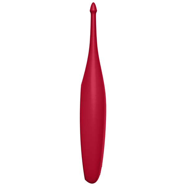 Satisfyer Twirling Fun Spot Finger Massager - Poppy Red