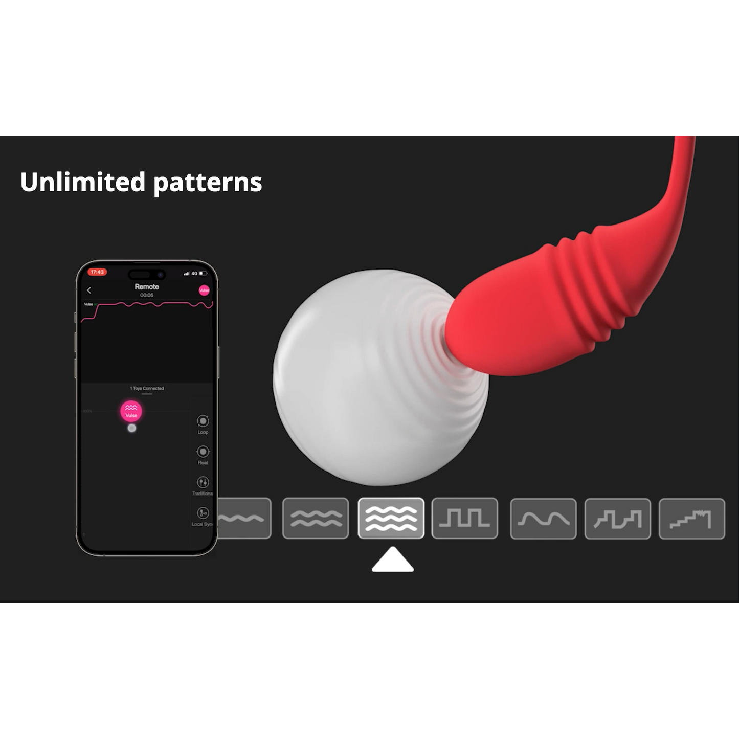 Lovense Vulse Thrusting Egg Vibrator (App Controlled)