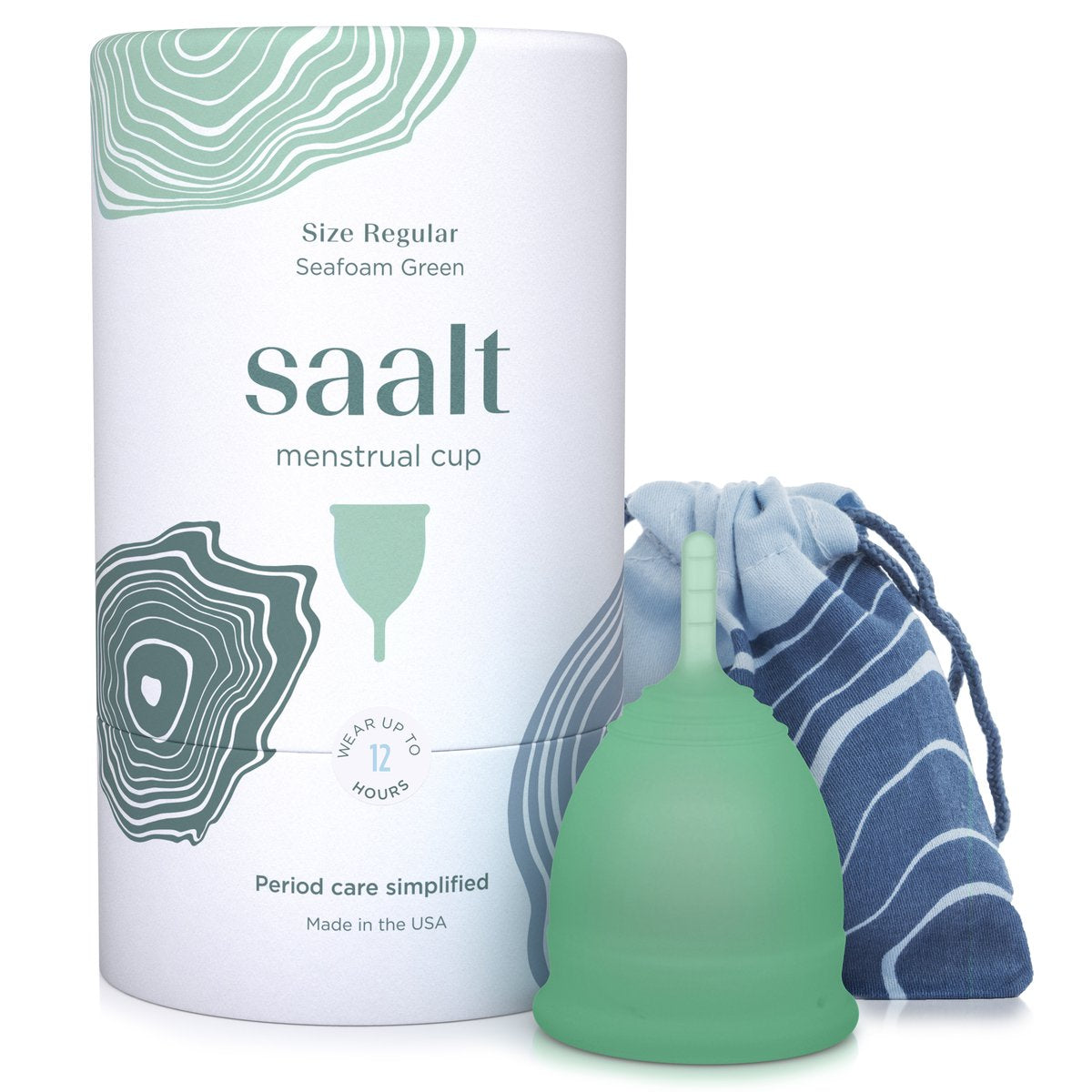Saalt Menstrual Cup - Regular Seafoam Green