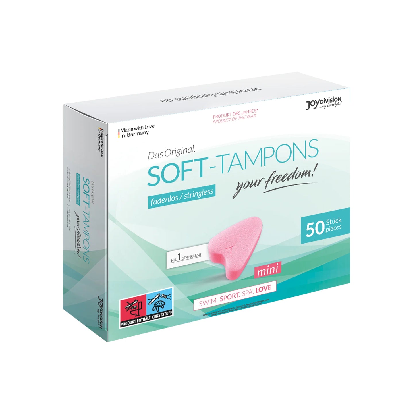 Joy Division Soft Tampon Menstrual Sponges - Mini (50 Pack)