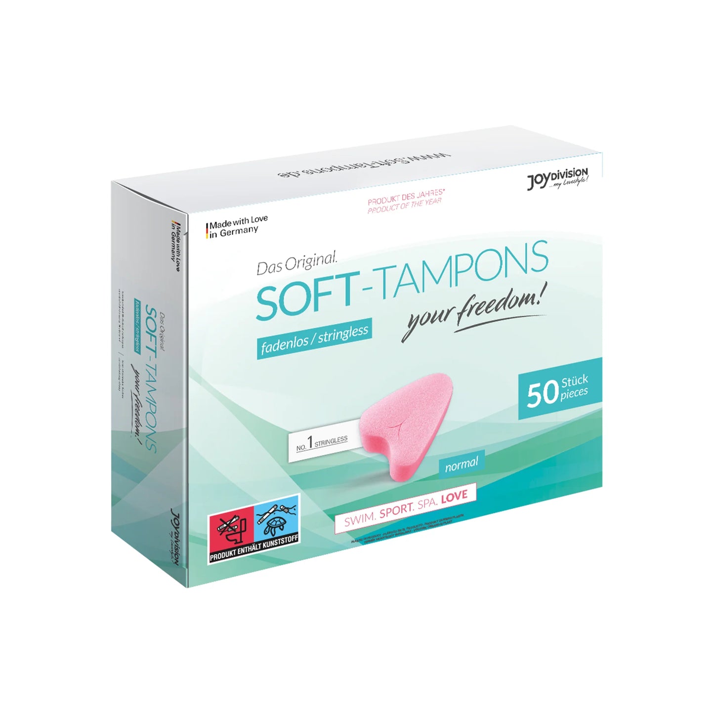 Joy Division Soft Tampon Menstrual Sponges - Normal (50 Pack)