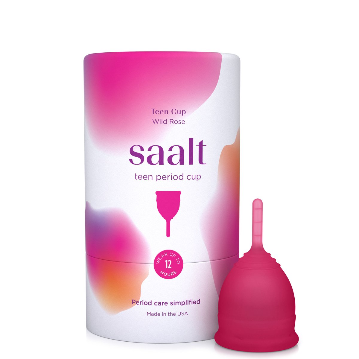 Saalt Menstrual Cup - Teen Wild Rose Pink